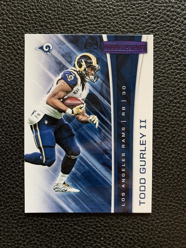 Todd Gurley II [Purple] #28 2017 Panini Rookies & Stars card