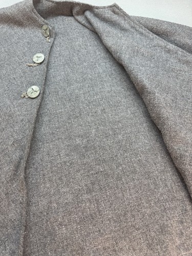 Wool Blend Cape/Poncho Gray Cloak Coat Women’s Size L/XL - Picture 9 of 10