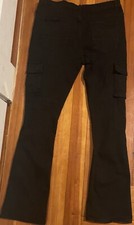 pants men jeans Black Cargo