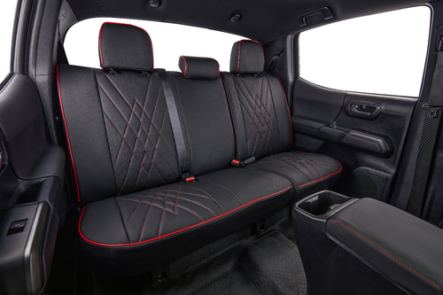 EKR Custom Fit Toyota Tacoma Seat Covers 2012-2025 Front/ Rear/ Full Set Leather - Picture 16 of 59