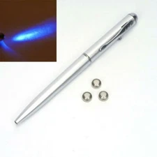1x Invisible Ink Pens Built in UV Light Marker Secret Message  Counterfeit