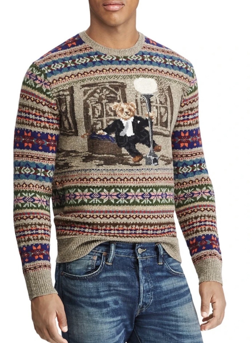 Ralph Lauren Polo Vintage Bear Sweater Singing in the Rain Bear