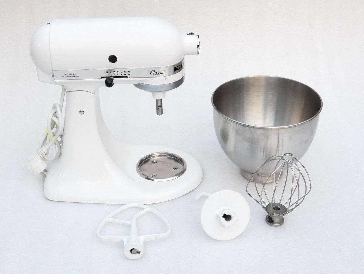 KitchenAid Classic ホワイト スタンドミキサー K45SS Vintage KitchenAid K45SS ? White Tilt Head Mixer Tested