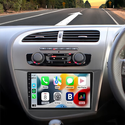 9'' Carplay für Seat Leon 2005-2013 Android 15 Auto Stereo Radio GPS Navi+Kamera