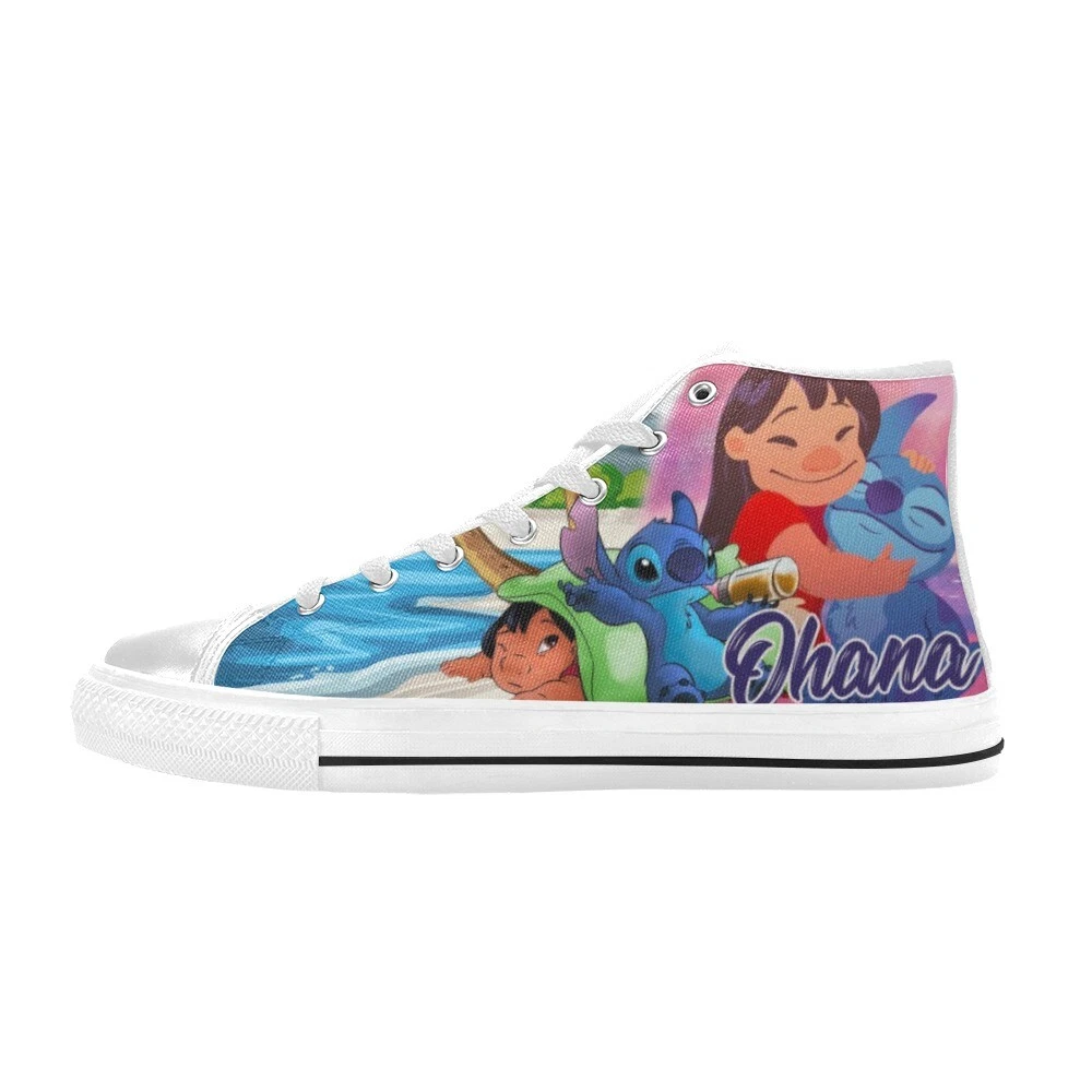 Ohana Lilo And Stitch High Top Shoes Sneakers