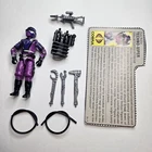 1987 Gi Joe Cobra 3.75" Techo-Viper V1 Figure Complete w/ Filecard Hasbro