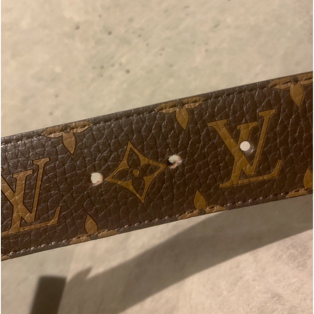 LOUIS VUITTON ブラウンレザーベルト Louis Vuitton ブラウンレザーベルト 中古・古着通販】LOUIS VUITTON