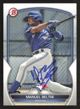 Manuel Beltre Signed 2023 Bowman Paper Prospects #BP-79 Toronto Blue Jays 5