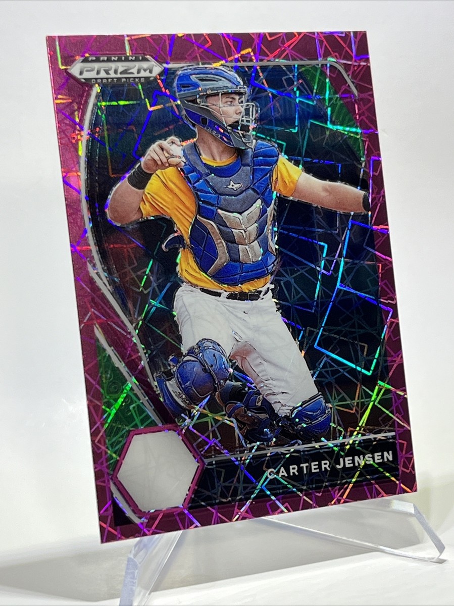 2021 Panini Prizm Draft Picks Pink Velocity Prizm Carter Jensen