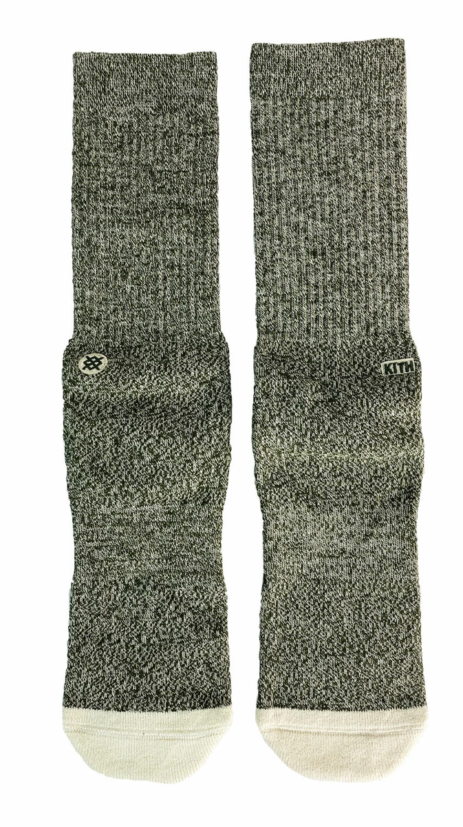KITH X STANCE Men s Olive Mossad Legends Day Classic Crew Socks