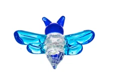 Ganz Lucky Little Firefly Glass Charm/Token w/Poem Card Glows in Dark  1 1/4"