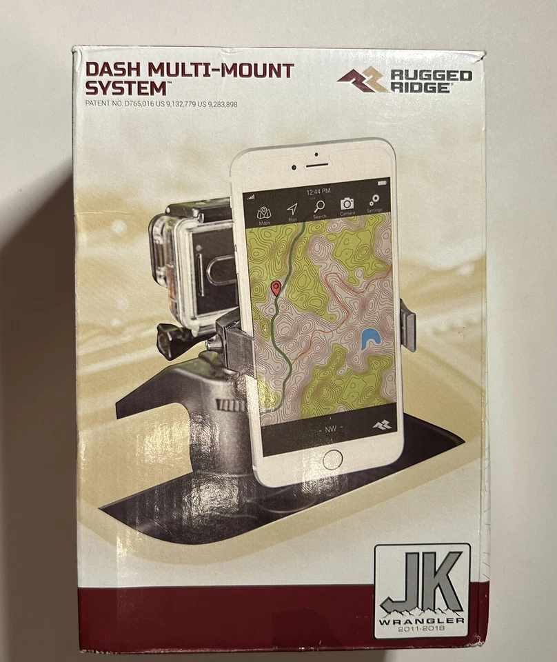 Kit de soporte de teléfono de montaje en tablero para Jeep Wrangler JK 2011-2018 13551.16 Foto 4 de 4