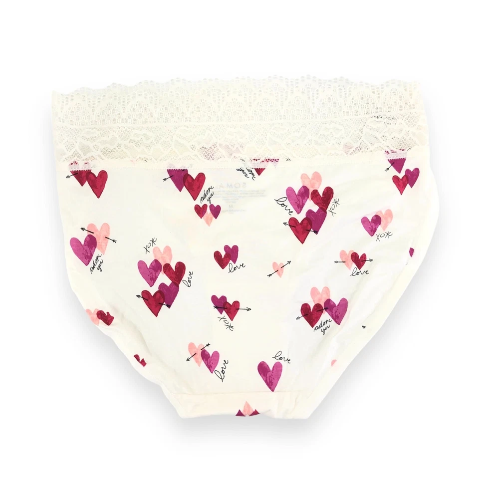 Soma Abrazable SS Encantador Encaje Pierna Alta ~Corazón para Miss Marfil ~ Talla: M [NUEVO CON ETIQUETAS] Foto 2 de 3