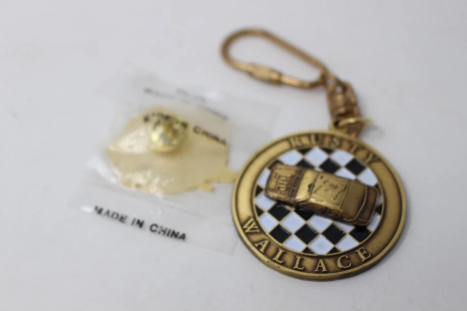 Vintage Nascar Rusty Wallace Pin and Keychain #2 - Image 2 of 2