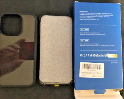 seacosmo Shockproof Case iPhone 14 Pro - Hülle/Case 1+1 Pack black