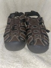 Buy Eddie Bauer Men Meridian Brown Bump Toe Sandals Size 9m  display picture 1