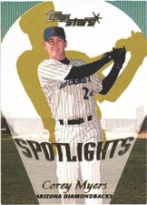 2000 Topps Stars - #198 Corey Myers (RC) Arizonia Diamondbacks