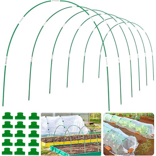 Garten Gewächshaus Reifen Pflanzenwachstum Tunnel Stützrahmen Pflanzenschutz Kit - Bild 3 von 12