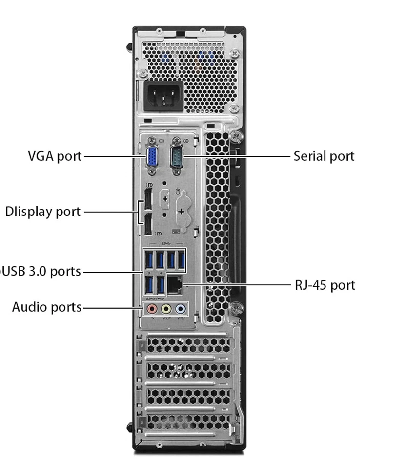 Lenovo Windows 11 Desktop i5 Computer SFF PC Up To 16GB RAM 1TB HDD/SSD Wi-Fi - Image 3 of 4
