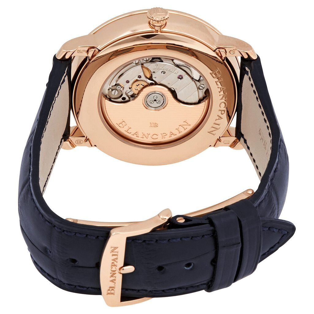 Blancpain Villeret Red Gold Moonphase Blue Dial 40mm 6654-3640-55B