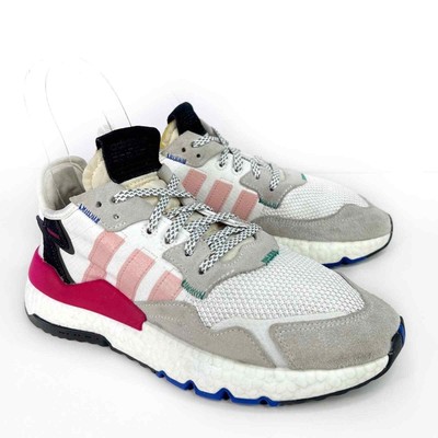 Adidas Originals Nite Jogger Sneakers White Energy Pink Women's