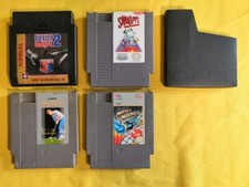 LOT OF 4 ORIGINAL VINTAGE NINTENDO NES VIDEOGAMES SNOOPY'S SILLY SPORTS! VG3-5