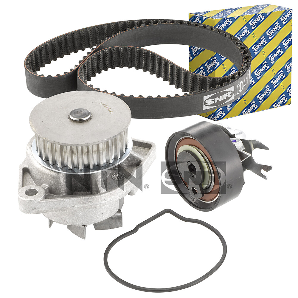 Kit de distribution SNR KDP457.510 avec pompe à eau intégrée pour moteurs essence et diesel