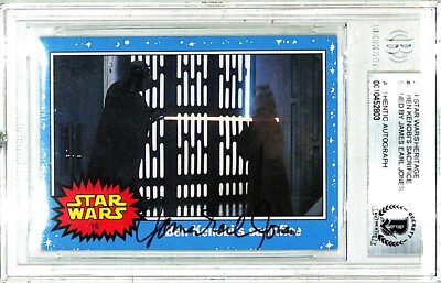 2004 Topps Star Wars JAMES EARL JONES Signed Darth Vader Card Beckett BAS Slab