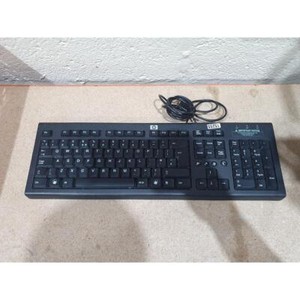 HP PR1101U Multimedia Tastatur Schwarz Kabelgebunden USB Ergonomisch QWERTZ Standard für PC