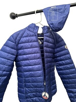 JOTT Just Over The Top 'Nico' Down Puffer Jacket Navy Blue