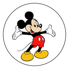 30 STICKERS ENVELOPE SEALS LABELS 1.5" ROUND CUSTOM MADE MOUSE