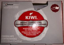 Kiwi Instant Cleaning Wipes Box of 12, Removes Stains On All Shoe Types