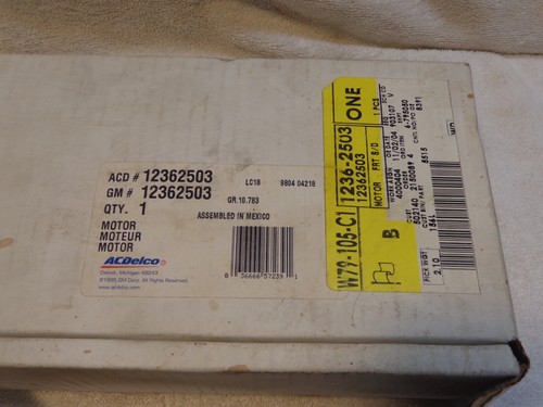 ‘NOS’ AC Delco Power Window Motor GM #12362503 .. Made in USA - Picture 3 of 16