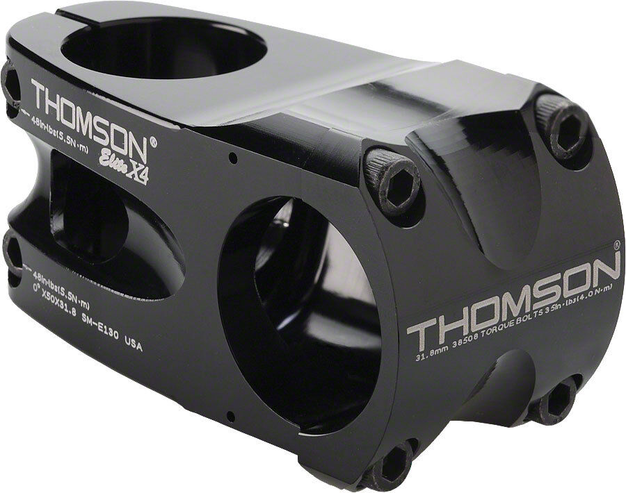 Thomson Elite X4 MTB Bike Bicycle Stem 0 degree 31.8 x 60mm Thomson Elite X4 MTB Bike Bicycle Stem 0 degree 31.8 x 60mm