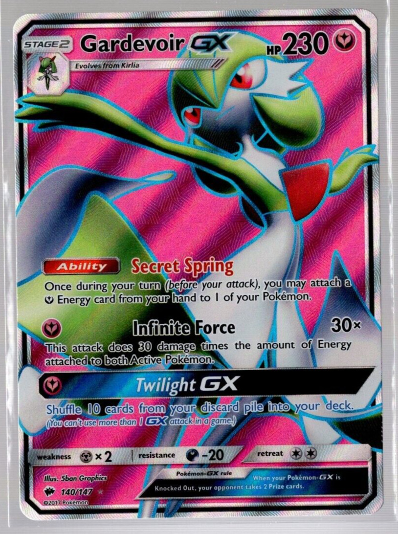 Gardevoir GX Burning Shadows 140/147 Values - MAVIN