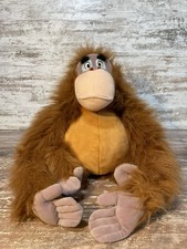 DISNEY STORE KING LOUIE 14" STUFFED ANIMAL THE JUNGLE BOOK TOY ORANGUTAN EUC