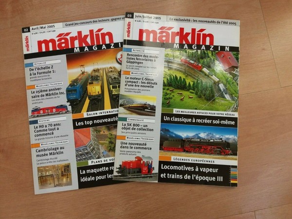 Märklin magazin 2 y 3 del 2005, texto en francés