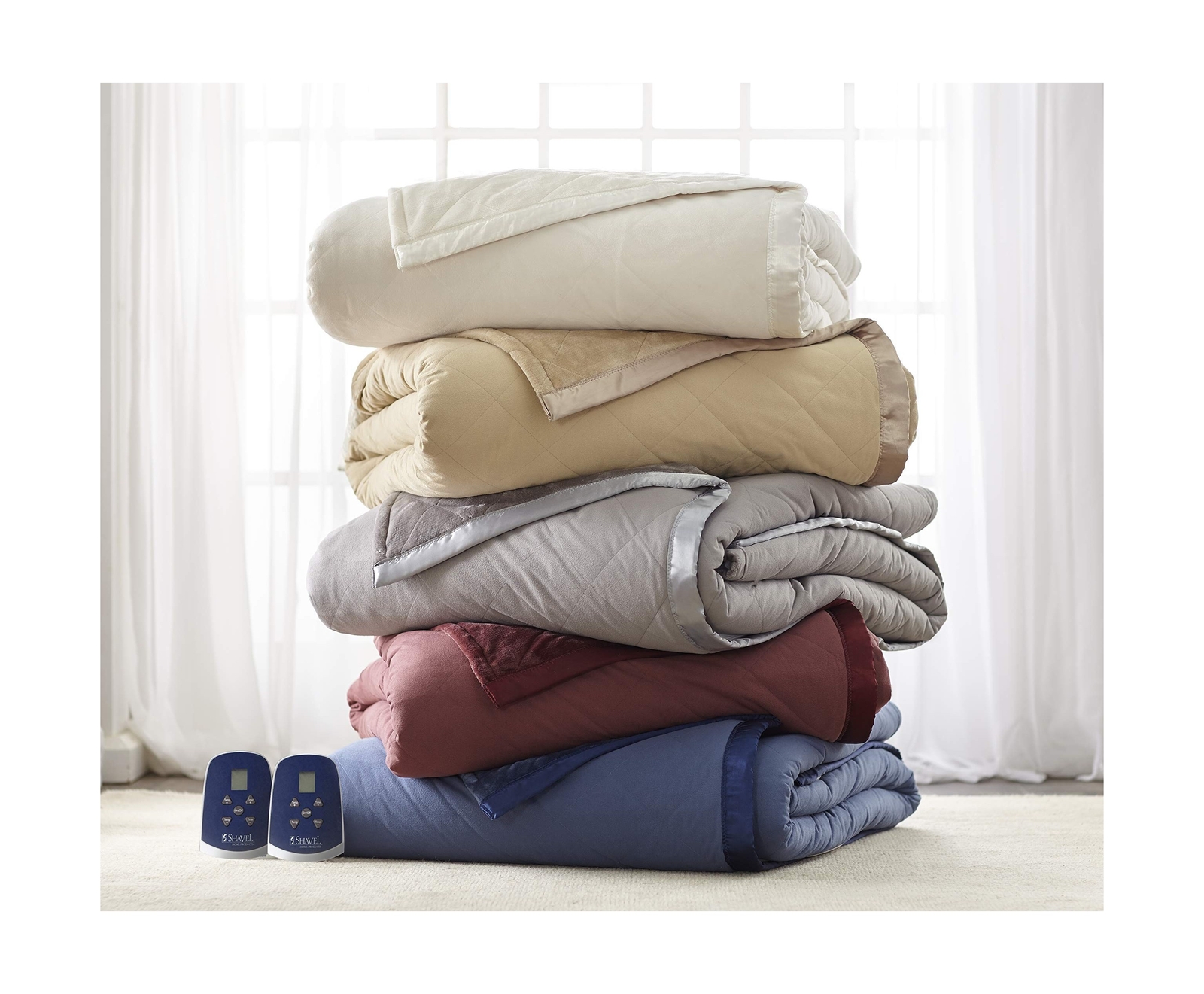 Thermee Micro Flannel King-Size Ultra Velvet Electric Heated Blanket, Machine...