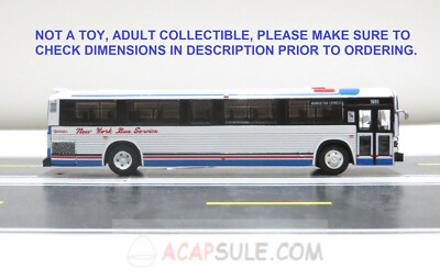 New York Bus Service Manhatten Express MCI Classic Transit Bus 1/87 Scale Model
