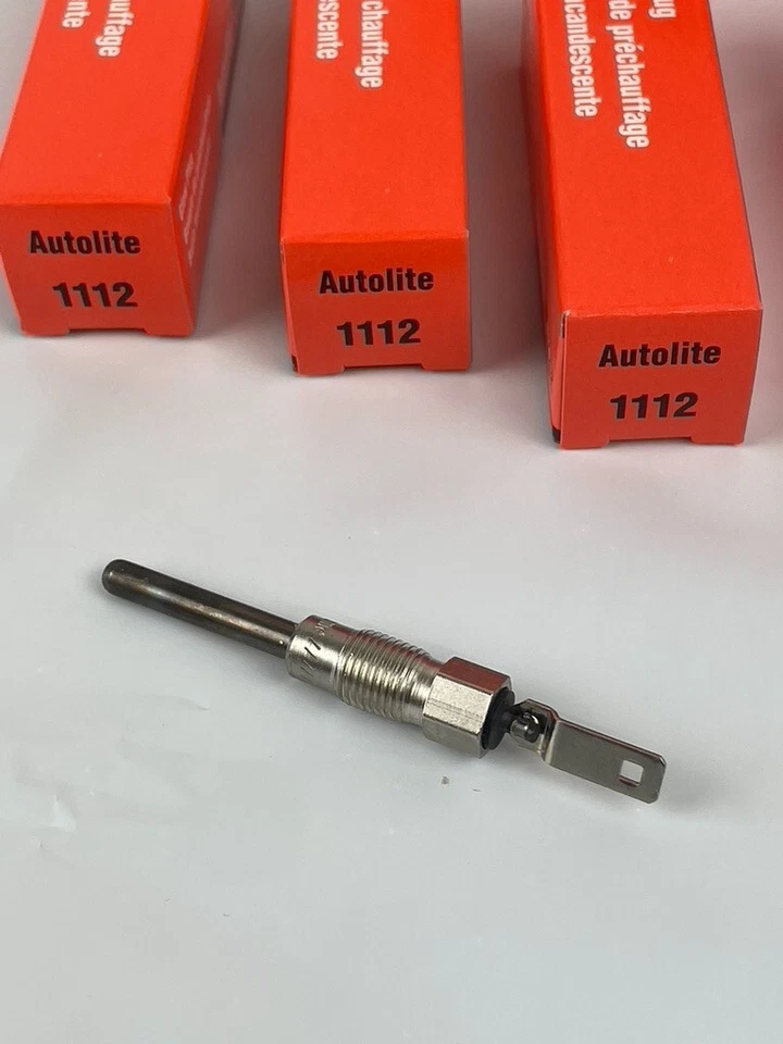 Autolite 1112; bujía incandescente diésel para modelos Chevy, GMC, Hummer en tabla - paquete de 4 Foto 2 de 4