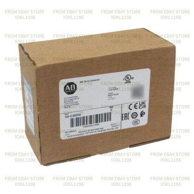 Allen Bradley 100-C30D10 100-C IEC Contactor, Screw Terminals 30A New Brand AB