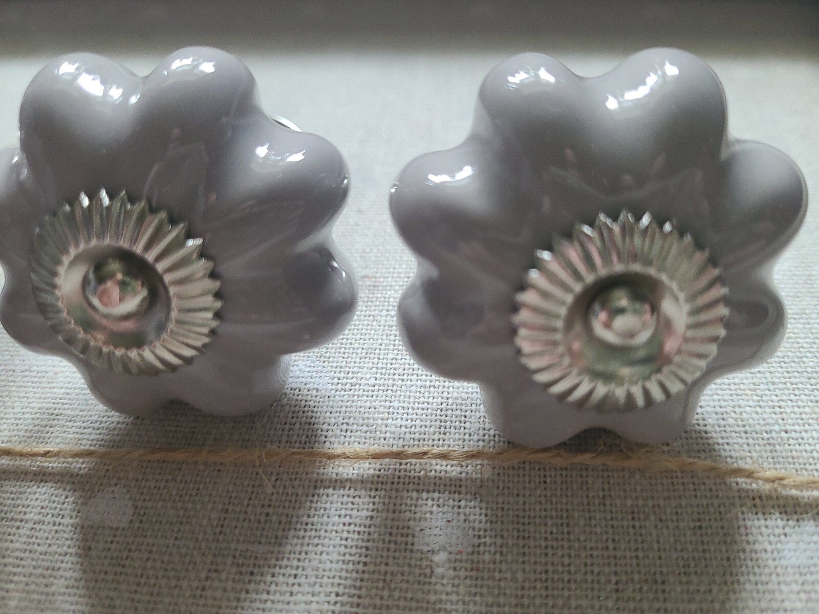 4 grey ceramic door knobs eBay
