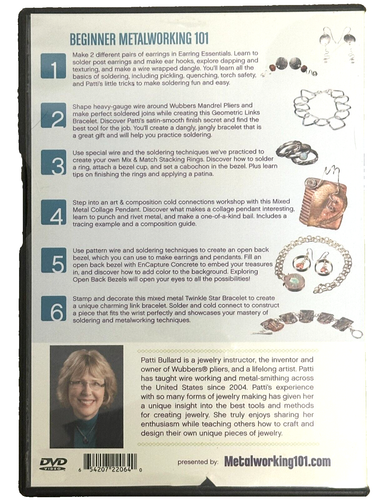 Beginner: Metalworking 101 with Patti Bullard (DVD, 6-Disc Set, Parts 1-6) 2013 - Picture 2 of 2
