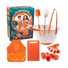 MasterChef Junior Cooking Essentials Set - 9 Pc. Kit Includes Real Cookware f...