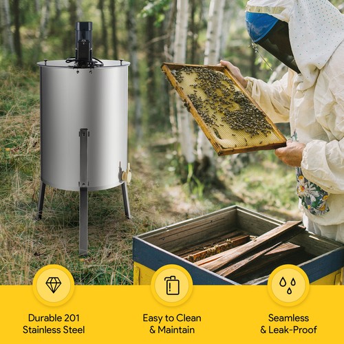 Langstroth Beehive Bee House 2/3/4/5 Box Kit & Honey Extractor Manual Electric - Picture 41 of 61