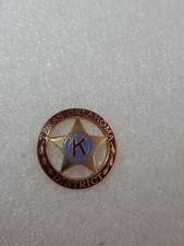 Kiwanis International Texas Oklahoma Red Badge Sheriff Star Enamel Single Pin