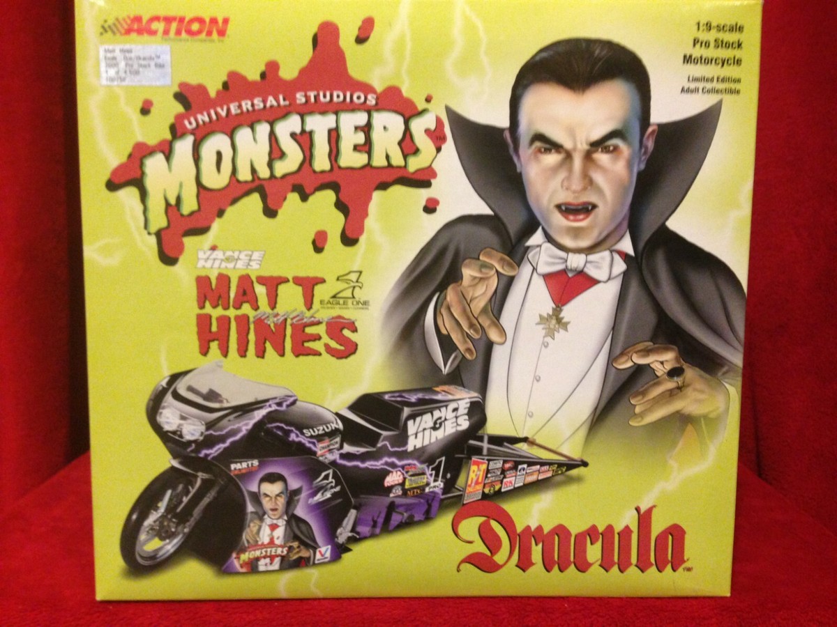 【未開封】花木九里虎 Roll, Roll, ROCK! 2008,2009 Action NHRA 1:9 Scale Pro Stock Motorcycle MATT HINES MONSTERS