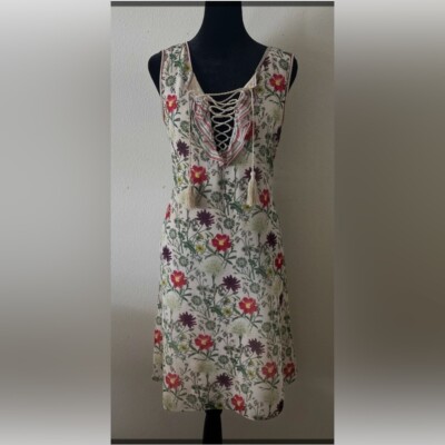 NWT MaX Studio specialty products Floral Sleeveless Dress size M
