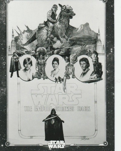 Star Wars Black White Empire Strikes Back Poster PO-3 PO-5 PO-8 - Picture 3 of 6