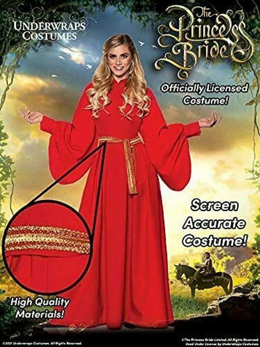 Underwraps Princess Bride Buttercup Halloween Standard Red Dress